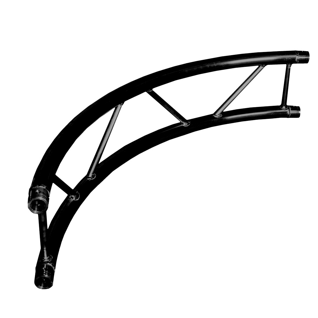 DuraTruss DT 32/2V-Circle Part-2m-90° Black – stigetruss i DT 32/2 Black-serien